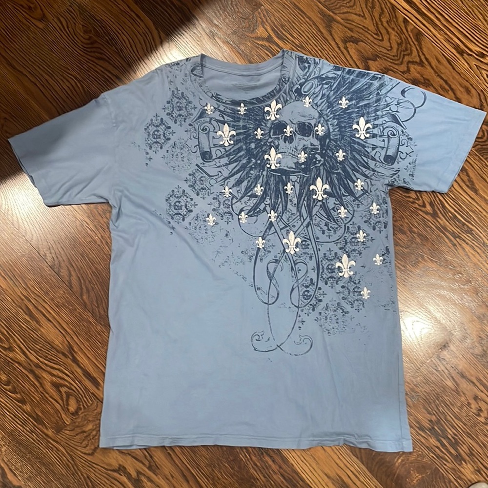 Y2K skull shirt